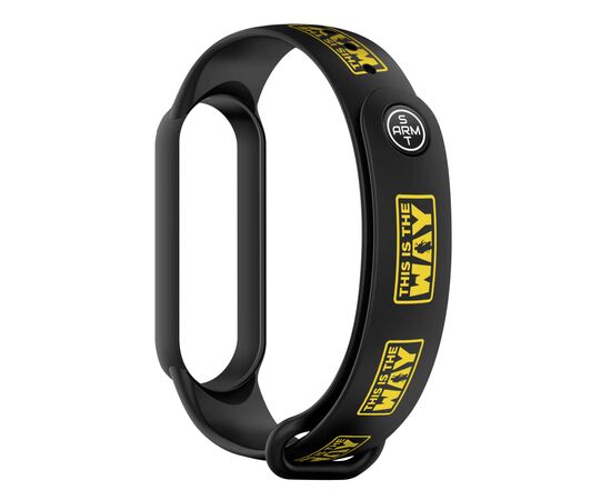 Ремешок для фитнес браслета Armorstandart This is the Way для Xiaomi Mi Band 7/6/5 Appeal Black (ARM59258)