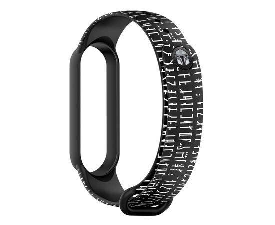 Ремешок для фитнес браслета Armorstandart This is the Way для Xiaomi Mi Band 7/6/5 Dark Lord message B (ARM59261)