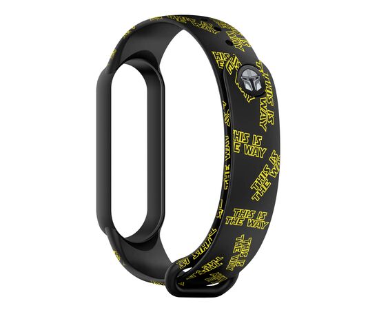 Ремешок для фитнес браслета Armorstandart This is the Way для Xiaomi Mi Band 7/6/5 Dark Lord plea Blac (ARM59263)