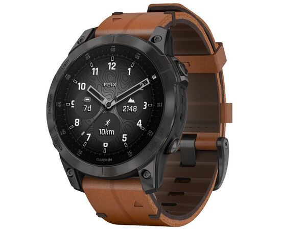 Смарт-годинник Garmin EPIX gen 2,Sapphire,Gray Titanium, GPS (010-02582-30)