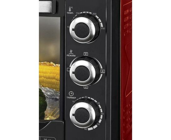 Электропечь Liberton LEO-480 Red, изображение 2 Электропечь Liberton LEO-480 Red, изображение 2