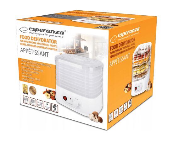 Сушка для овощей и фруктов Esperanza EKD004, изображение 3 Сушка для овощей и фруктов Esperanza EKD004, изображение 3