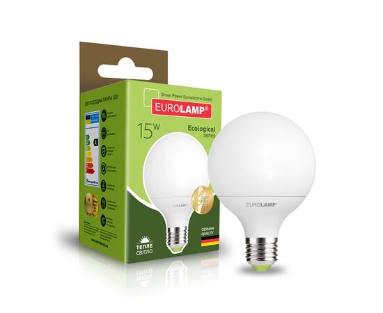 Лампочка Eurolamp LED G95 15W E27 3000K 220V (LED-G95-15272(P))