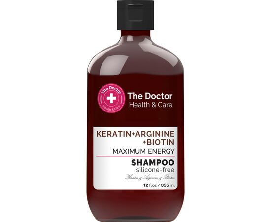 Шампунь The Doctor Health & Care Keratin + Arginine + Biotin Maximum Energy 355 мл (8588006041767)
