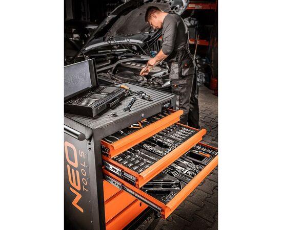 Тележка для инструмента Neo Tools 7 выдвижных ящиков (84-222), изображение 4 Тележка для инструмента Neo Tools 7 выдвижных ящиков (84-222), изображение 4