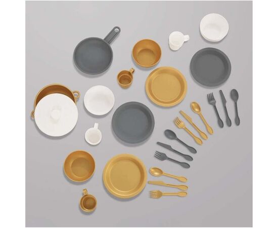 Игровой набор KidKraft посуда Modern Metallics 27 предметов (63532), изображение 2 Игровой набор KidKraft посуда Modern Metallics 27 предметов (63532), изображение 2