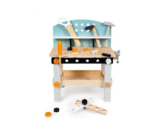 Игровой набор Ecotoys Деревянная мастерская с инструментами 32 элемента (1176N), изображение 4 Игровой набор Ecotoys Деревянная мастерская с инструментами 32 элемента (1176N), изображение 4