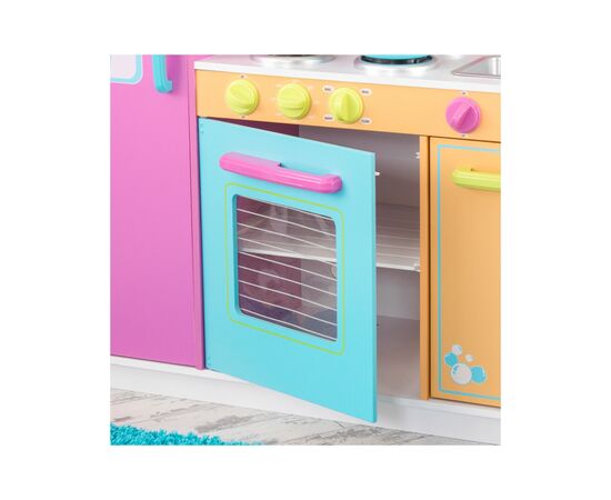 Игровой набор KidKraft Детская кухня Deluxe яркая (53100), изображение 3 Игровой набор KidKraft Детская кухня Deluxe яркая (53100), изображение 3