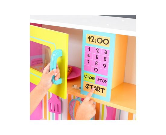 Игровой набор KidKraft Детская кухня Deluxe яркая (53100), изображение 4 Игровой набор KidKraft Детская кухня Deluxe яркая (53100), изображение 4