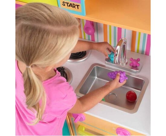 Игровой набор KidKraft Детская кухня Deluxe яркая (53100), изображение 6 Игровой набор KidKraft Детская кухня Deluxe яркая (53100), изображение 6