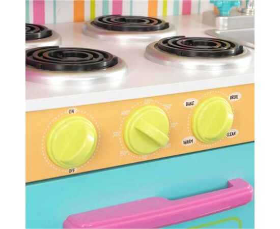 Игровой набор KidKraft Детская кухня Deluxe яркая (53100), изображение 7 Игровой набор KidKraft Детская кухня Deluxe яркая (53100), изображение 7