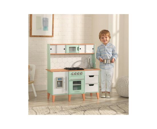 Игровой набор KidKraft Детская кухня Mid-Century Modern с системой легкого складывания EZ Kraft Assembly (53432), изображение 2