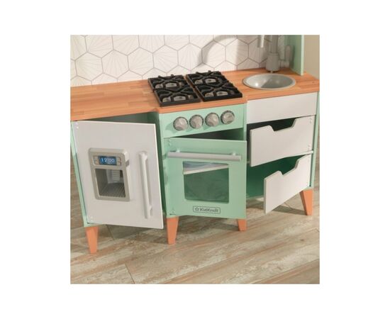 Игровой набор KidKraft Детская кухня Mid-Century Modern с системой легкого складывания EZ Kraft Assembly (53432), изображение 4