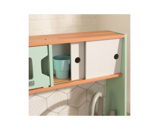 Игровой набор KidKraft Детская кухня Mid-Century Modern с системой легкого складывания EZ Kraft Assembly (53432), изображение 5