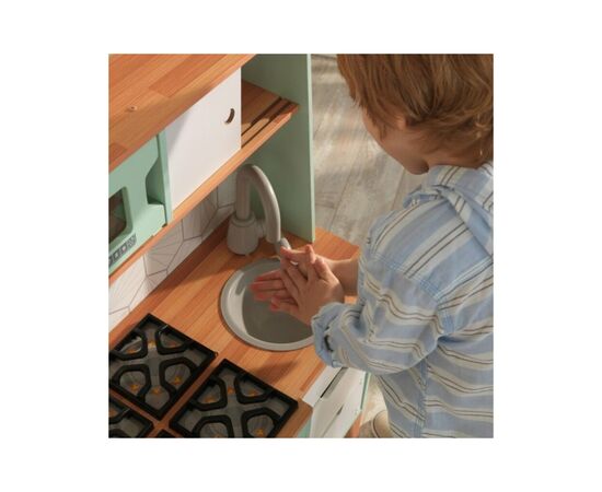 Игровой набор KidKraft Детская кухня Mid-Century Modern с системой легкого складывания EZ Kraft Assembly (53432), изображение 6