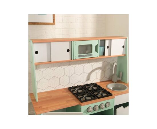 Игровой набор KidKraft Детская кухня Mid-Century Modern с системой легкого складывания EZ Kraft Assembly (53432), изображение 8
