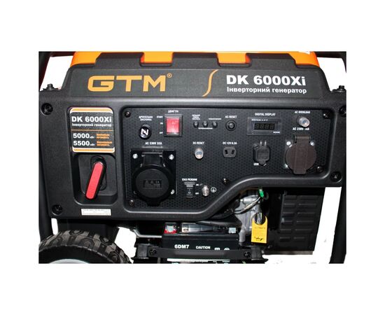 Генератор GTM інверторний DK6000Xi, 5,0kW (DK6000Xi), изображение 4 Генератор GTM інверторний DK6000Xi, 5,0kW (DK6000Xi), изображение 4