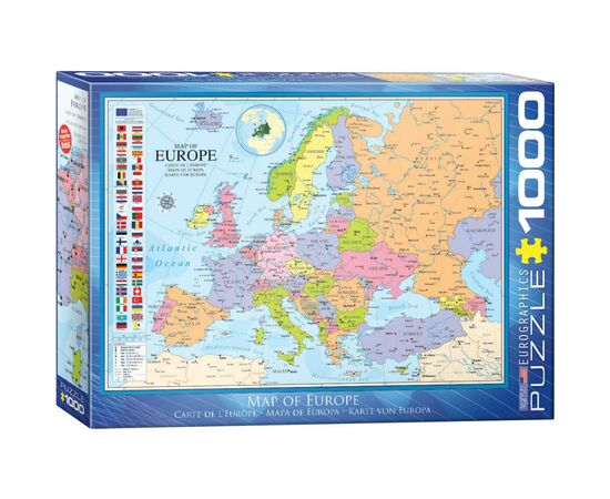 Пазл Eurographics Мапа Європи 1000 елементів (6000-0789)