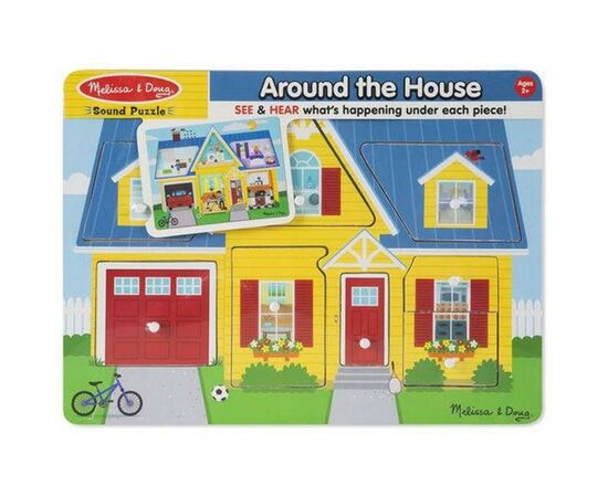 Розвиваюча іграшка Melissa&Doug Звуковий пазл Навколо дому (MD10734)
