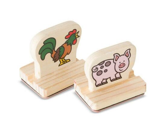 Набор для творчества Melissa&Doug Мои первые штампы Животные фермы (MD12390), изображение 2 Набор для творчества Melissa&Doug Мои первые штампы Животные фермы (MD12390), изображение 2