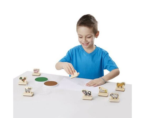 Набор для творчества Melissa&Doug Мои первые штампы Животные фермы (MD12390), изображение 3 Набор для творчества Melissa&Doug Мои первые штампы Животные фермы (MD12390), изображение 3