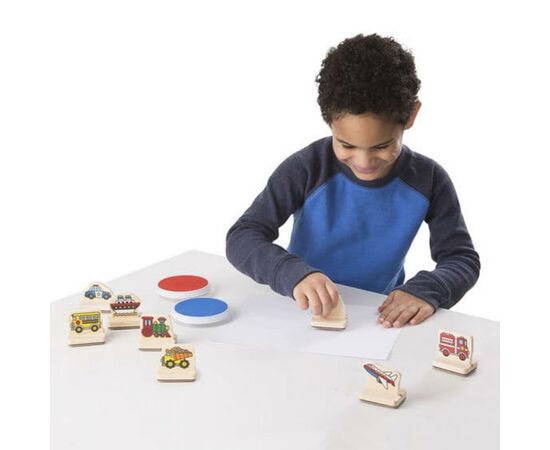 Набор для творчества Melissa&Doug Мои первые штампы Автомобили (MD12391), изображение 3 Набор для творчества Melissa&Doug Мои первые штампы Автомобили (MD12391), изображение 3