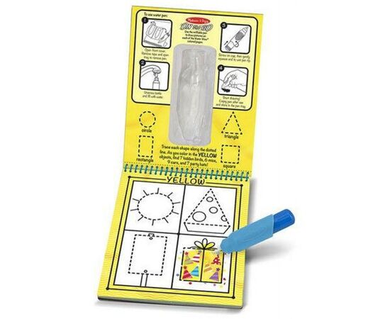 Набор для творчества Melissa&Doug Волшебная водная раскраска Цвета и формы (MD19444), изображение 2 Набор для творчества Melissa&Doug Волшебная водная раскраска Цвета и формы (MD19444), изображение 2