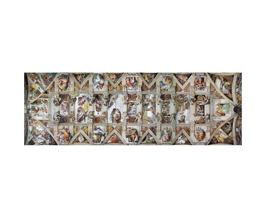 Пазл Eurographics Сикстинская капелла. Микеланджело, 1000 элементов панорамный (6010-0960), изображение 2 Пазл Eurographics Сикстинская капелла. Микеланджело, 1000 элементов панорамный (6010-0960), изображение 2