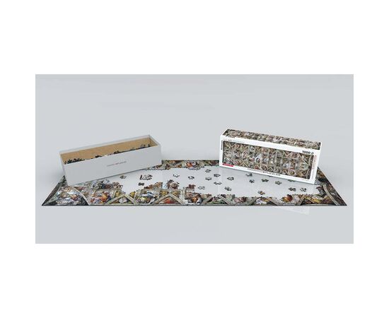 Пазл Eurographics Сикстинская капелла. Микеланджело, 1000 элементов панорамный (6010-0960), изображение 3 Пазл Eurographics Сикстинская капелла. Микеланджело, 1000 элементов панорамный (6010-0960), изображение 3