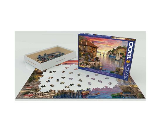 Пазл Eurographics Средиземноморская гавань. Доминик Дэвисон, 1000 элементов (6000-0962), изображение 3 Пазл Eurographics Средиземноморская гавань. Доминик Дэвисон, 1000 элементов (6000-0962), изображение 3
