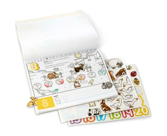 Набор для творчества Melissa&Doug Альбом раскрасок-наклеек Цифры (MD8566), изображение 2 Набор для творчества Melissa&Doug Альбом раскрасок-наклеек Цифры (MD8566), изображение 2