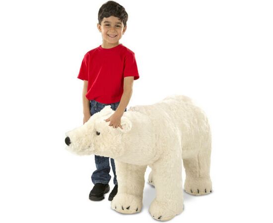 Мягкая игрушка Melissa&Doug плюшевый полярный медведь, 91 см (MD8803), изображение 2 Мягкая игрушка Melissa&Doug плюшевый полярный медведь, 91 см (MD8803), изображение 2