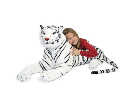 Мягкая игрушка Melissa&Doug Гигантский плюшевый белый тигр 1,8 м (MD13979), изображение 2