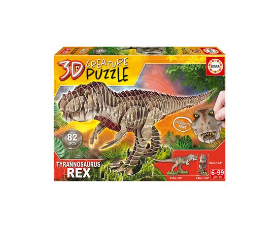 Пазл Educa 3D T-REX 82 елементів (6337222)