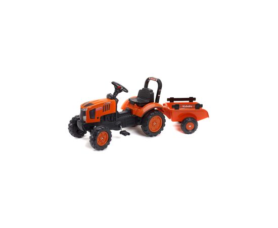 Веломобиль Falk Kubota трактор с прицепом Оранжевый (2065AB)