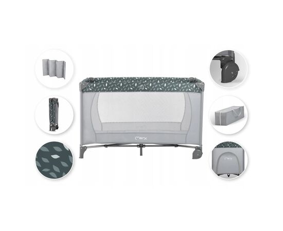 Детский манеж MoMi Belove цвет - grey (LOZE00015), изображение 9 Детский манеж MoMi Belove цвет - grey (LOZE00015), изображение 9