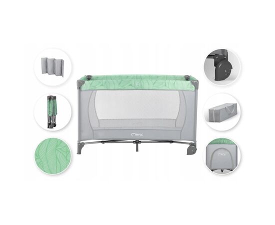 Детский манеж MoMi Belove цвет - jade (LOZE00017), изображение 8 Детский манеж MoMi Belove цвет - jade (LOZE00017), изображение 8