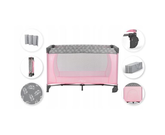 Дитячий манеж MoMi Belove колір - pink (LOZE00016), зображення 9 Дитячий манеж MoMi Belove колір - pink (LOZE00016), зображення 9