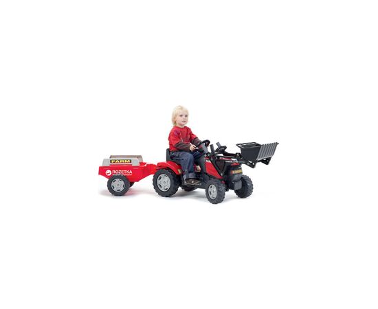 Веломобиль Falk Case Ih Maxxum трактор на педалях красный (961AM), изображение 3 Веломобиль Falk Case Ih Maxxum трактор на педалях красный (961AM), изображение 3