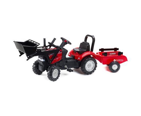 Веломобиль Falk Case Ih Maxxum трактор на педалях красный (961AM)