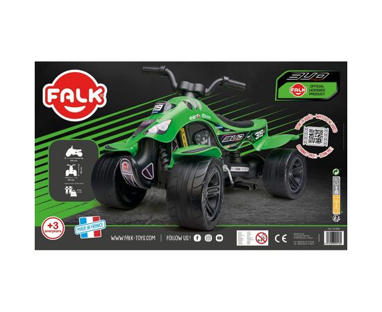 Веломобиль Falk Quad Pirate 609 BR квадроцикл Зеленый (609BR), изображение 4 Веломобиль Falk Quad Pirate 609 BR квадроцикл Зеленый (609BR), изображение 4