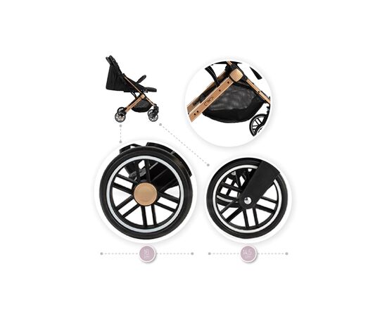 Коляска MoMi Estelle Black (WOSP00003), изображение 6 Коляска MoMi Estelle Black (WOSP00003), изображение 6