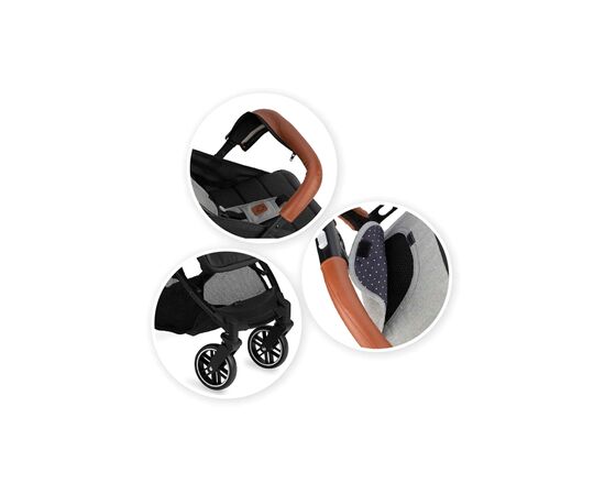 Коляска MoMi Estelle Grey (WOSP00001), изображение 6 Коляска MoMi Estelle Grey (WOSP00001), изображение 6