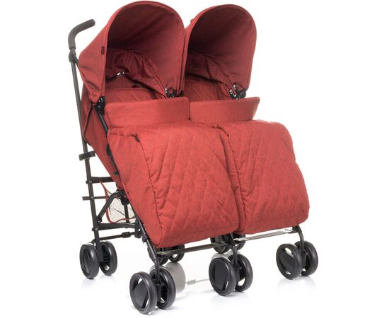 Коляска 4Baby для двойни Twins Red (4TW03), изображение 3 Коляска 4Baby для двойни Twins Red (4TW03), изображение 3