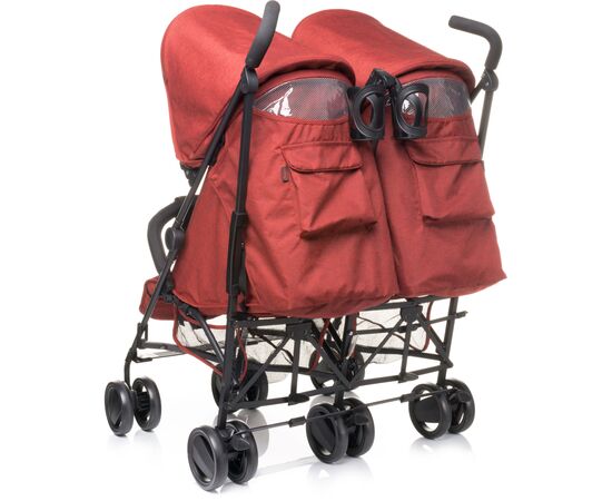 Коляска 4Baby для двойни Twins Red (4TW03), изображение 5 Коляска 4Baby для двойни Twins Red (4TW03), изображение 5