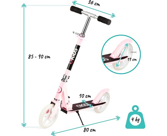 Самокат Qkids Weiss Pink (KIDS00033), изображение 7 Самокат Qkids Weiss Pink (KIDS00033), изображение 7