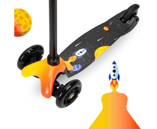 Самокат MoMi Weendy Orange rocket (HULA00004), изображение 2 Самокат MoMi Weendy Orange rocket (HULA00004), изображение 2