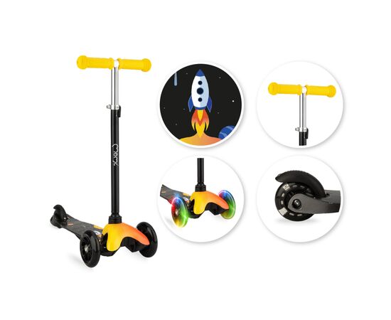 Самокат MoMi Weendy Orange rocket (HULA00004), изображение 3 Самокат MoMi Weendy Orange rocket (HULA00004), изображение 3