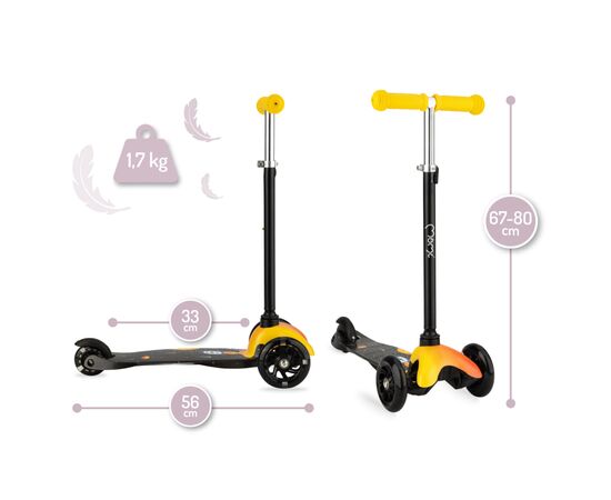 Самокат MoMi Weendy Orange rocket (HULA00004), изображение 4 Самокат MoMi Weendy Orange rocket (HULA00004), изображение 4