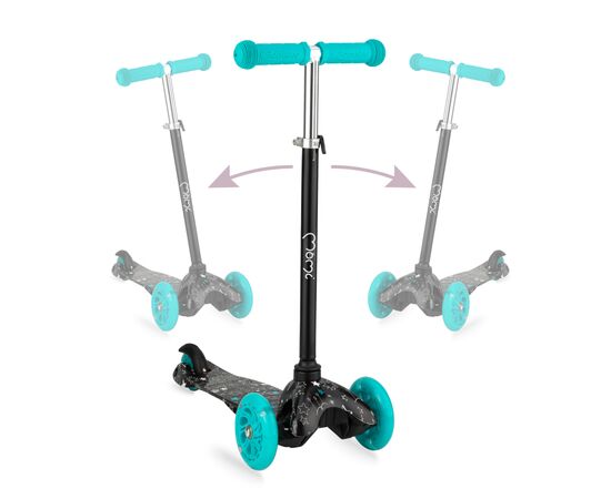Самокат MoMi Weendy Turquoise stars (HULA00007), изображение 2 Самокат MoMi Weendy Turquoise stars (HULA00007), изображение 2